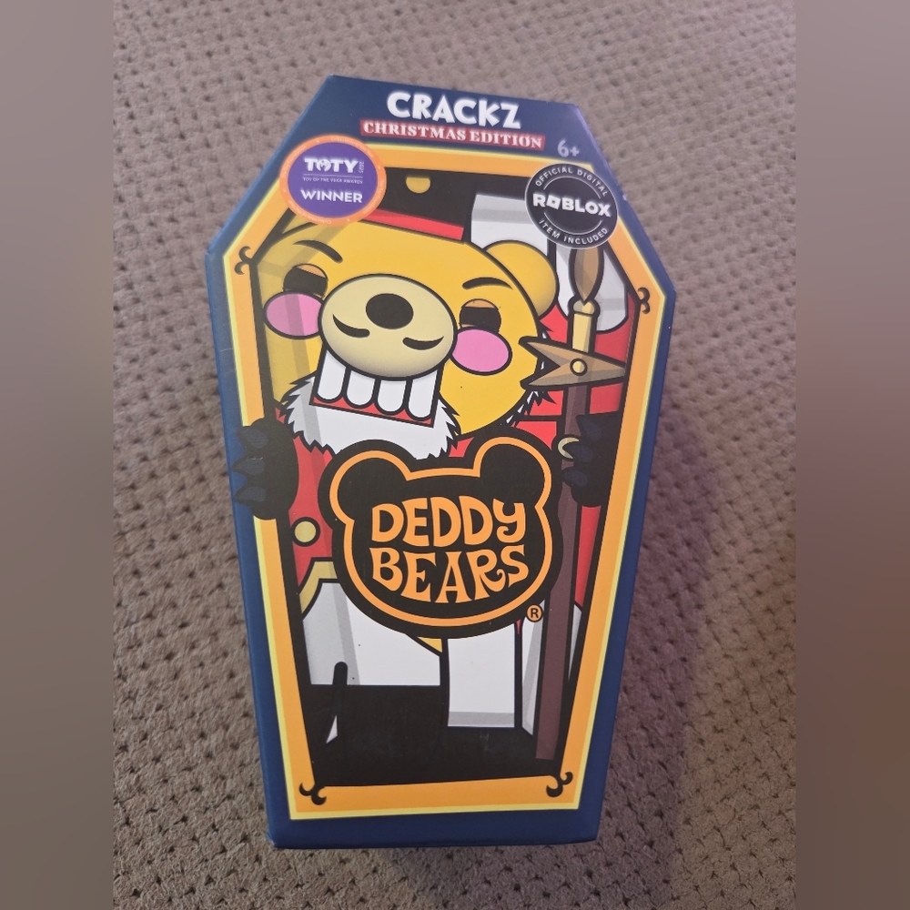 NEW 2025 Christmas Deddy Bears Crackz 5" Plush Official Digital Roblox Included - Picture 6 of 12